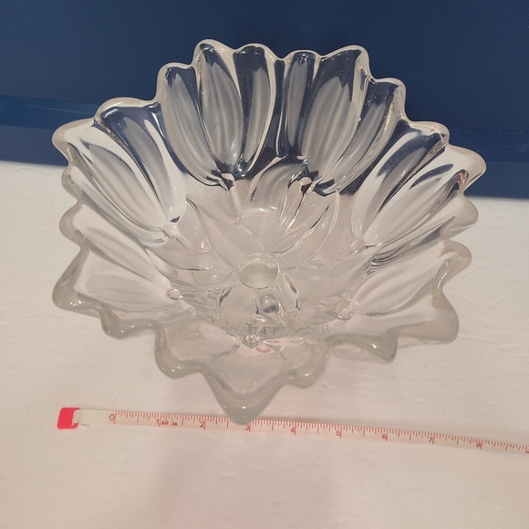 Vintage Mikasa Frosted Glass Crystal Satin Tulip Footed Bowl Dish Rare - Picture 13 of 16
